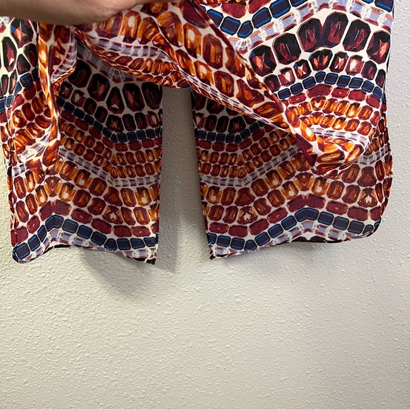 Sam Edelman Sadi Print Split Back Zip Up Tank Size XSmall - Picture 4 of 9